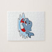 Dolfine in zwemmen met Swim ring.PNG Legpuzzel (Horizontaal)