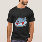 Dolfine in zwemmen met Swim ring.PNG T-shirt (Voorkant)