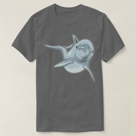 Dolfine in zwemmen t-shirt (Design voorkant)