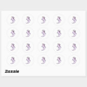Dolfine met Daisy Flower Ronde Sticker (Vel)
