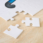 Dolfine op Hockey met Hockey-stick Legpuzzel (Zijkant)