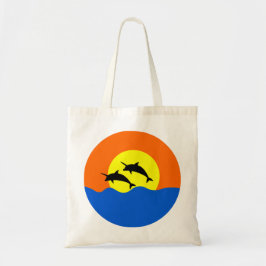 dolfinicoren voor eenhoorn- en dolfijnliefhebbers tote bag