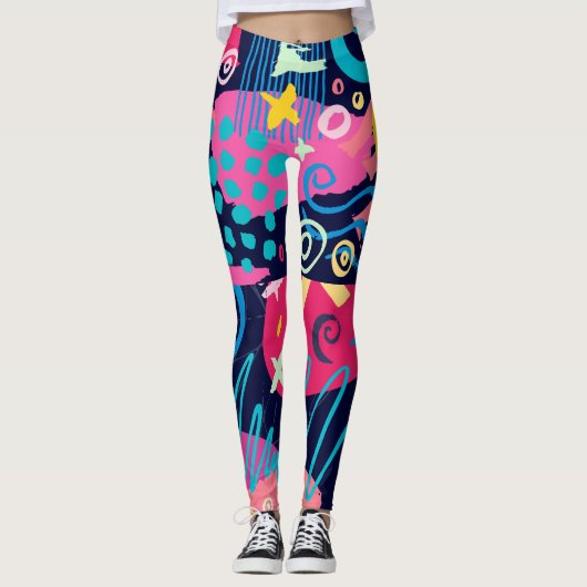 Dolgemaakt met Kleur Leggings (Voorkant)