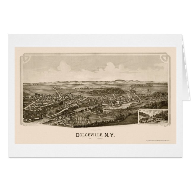 Dolgeville, NY Panoramic Map - 1890 (Voorkant Horizontaal)
