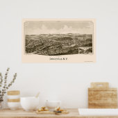 Dolgeville, NY Panoramic Map - 1890 Poster (Keuken)