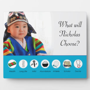 Doljabi Doljanchi Dol Koreaanse 1e Eerste verjaard Fotoplaat