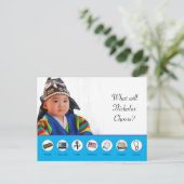 Doljabi Doljanchi Dol Koreaanse eerste verjaardag Briefkaart (Staand voorkant)