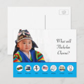 Doljabi Doljanchi Dol Koreaanse eerste verjaardag Briefkaart (Voorkant / Achterkant)