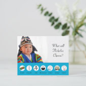 Doljabi Doljanchi Dol Koreaanse eerste verjaardag Briefkaart (Staand voorkant)