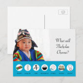 Doljabi Doljanchi Dol Koreaanse eerste verjaardag Briefkaart (Voorkant / Achterkant)