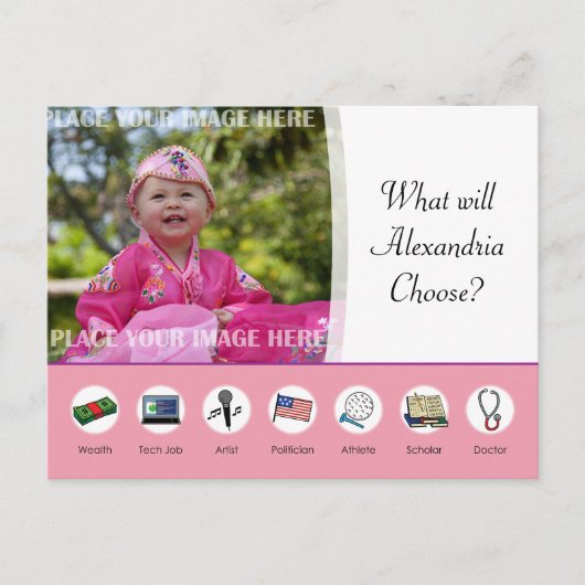 Doljabi Doljanchi Dol Koreaanse eerste verjaardag Briefkaart (Voorkant)