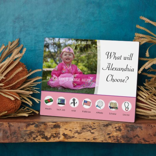 Doljabi Doljanchi Dol Koreaanse eerste verjaardag Fotoplaat (Zijkant)