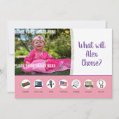 Doljabi Doljanchi Dol Koreaanse eerste verjaardag Kaart (Voorkant)