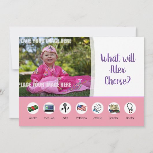 Doljabi Doljanchi Dol Koreaanse eerste verjaardag Kaart (Voorkant)