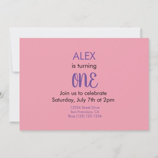 Doljabi Doljanchi Dol Koreaanse eerste verjaardag Kaart (Achterkant)