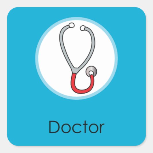 Doljabi Doljanchi Koreaanse Eerste Verjaardag Doct Vierkante Sticker (Voorkant)