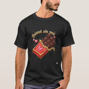 Dolk op jou chocolade Valentijn ontwerp T-shirt