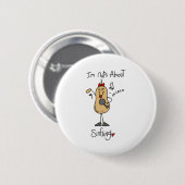 Dolk op Zingen Ronde Button 5,7 Cm (Voorkant /achterkant)