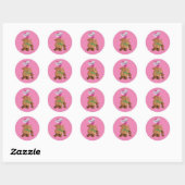 Dolk over jou Valentijnseekhoornsticker Ronde Sticker (Vel)