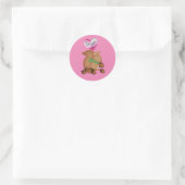 Dolk over jou Valentijnseekhoornsticker Ronde Sticker (Tas)