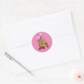 Dolk over jou Valentijnseekhoornsticker Ronde Sticker (Envelop)