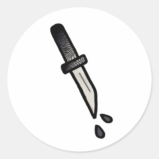 DOLK // Stickers. Ronde Sticker (Voorkant)