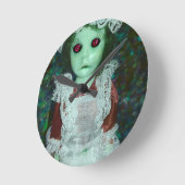 dolkliekklok met gehakt meisje ronde klok (Hoek)