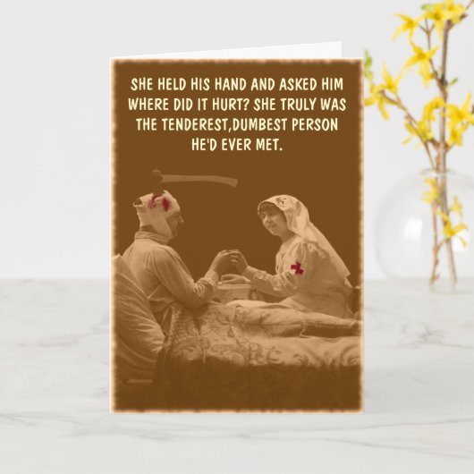 Dolkomisch word goed kaart (Gele Bloem)