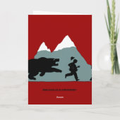 Dolkomische Kerstmis Feestdagen Kaart (Achterkant)