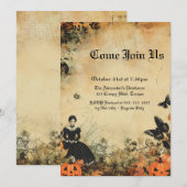  Doll Autumn Halloween Custom Kaart (Voorkant / Achterkant)