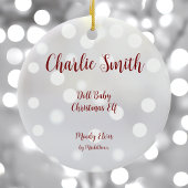 Doll Baby Kerst Elf Keramisch Ornament