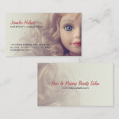 Doll Beauty Hair Salon visitekaartje (Voorkant / Achterkant)