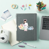 Doll, Bloemen, & Camera Sticker (iPad Cover)
