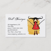 Doll Boutique Visitekaartje (Achterkant)