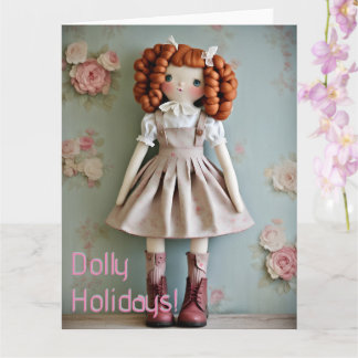  Doll Collectie Redhead Clarissa Christmas Kaart