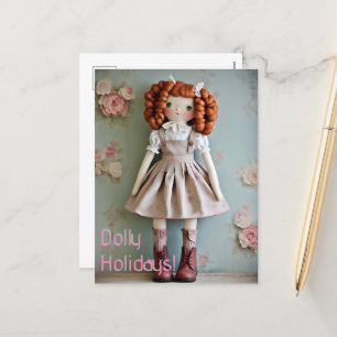 Doll Collectie Redhead Clarissa Feestdagenkaart