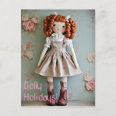  Doll Collectie Redhead Clarissa Feestdagenkaart (Voorkant)