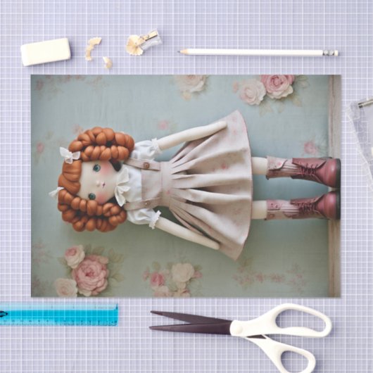  Doll Collectie Redhead Clarissa Tissuepapier (Craft)