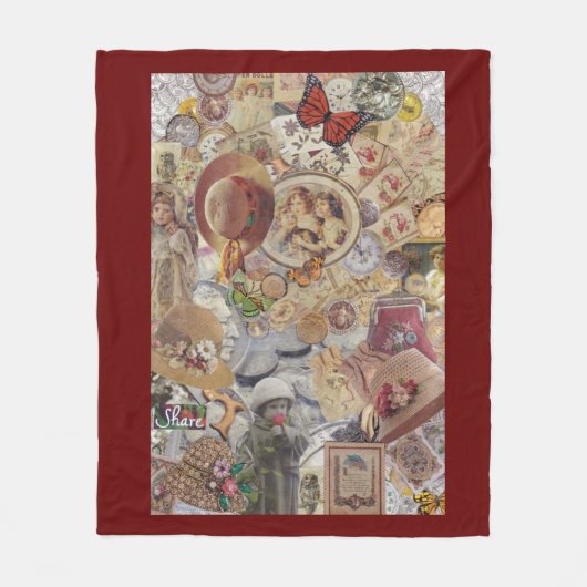 Doll Collectors Memories Fleece Deken (Voorkant)