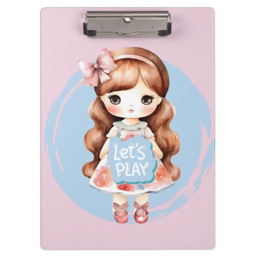 Doll Design - "Let's Play" Thema Klembord (Voorkant)