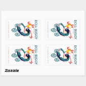 Doll en Buggy Parade Rechthoekige Sticker (Vel)