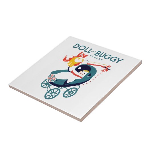 Doll en Buggy Parade Tegeltje (Zijkant)