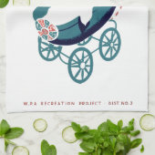 Doll en Buggy Parade Theedoek (Gevouwen)