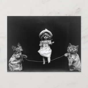 Doll en Kittens overslaan Briefkaart
