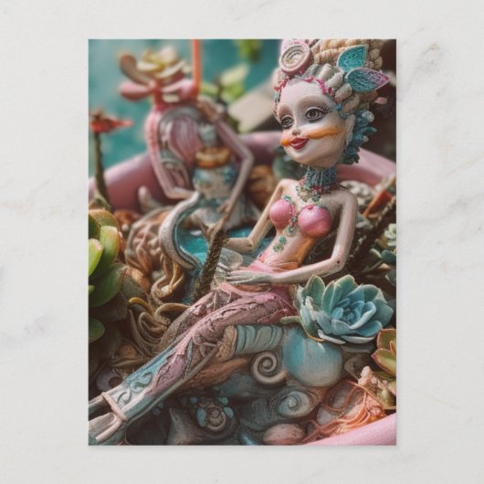 Doll en Planten Briefkaart (Voorkant)