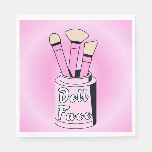 Doll Face - Canvas uit de jaren 40 Servet (Voorkant)