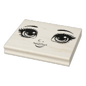  Doll Face Eyes Lips Originele Kunst Rubberstempel (Stempel)