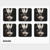 Doll flower 2013 vierkante sticker (Vel)