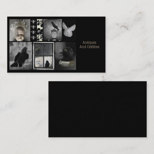 Doll gezicht en bedrijf visitekaartje (Voorkant / Achterkant)