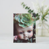 Doll Head in het Briefkaart Succulent Garden (Staand voorkant)